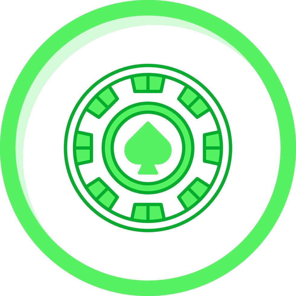 Chip Green mix Icon vector