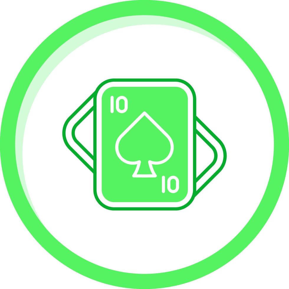 Spades Green mix Icon vector