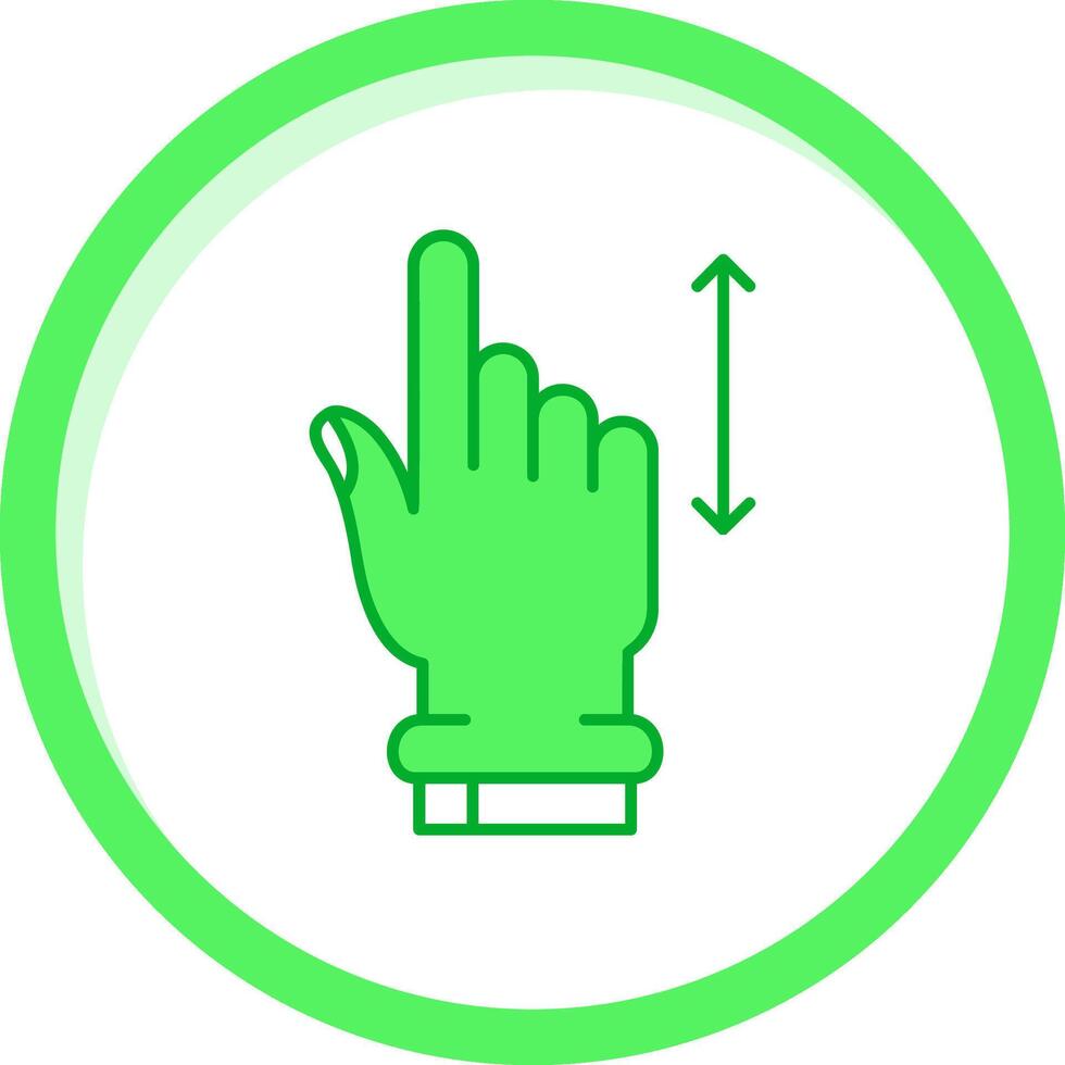 Vertical Scroll Green mix Icon vector