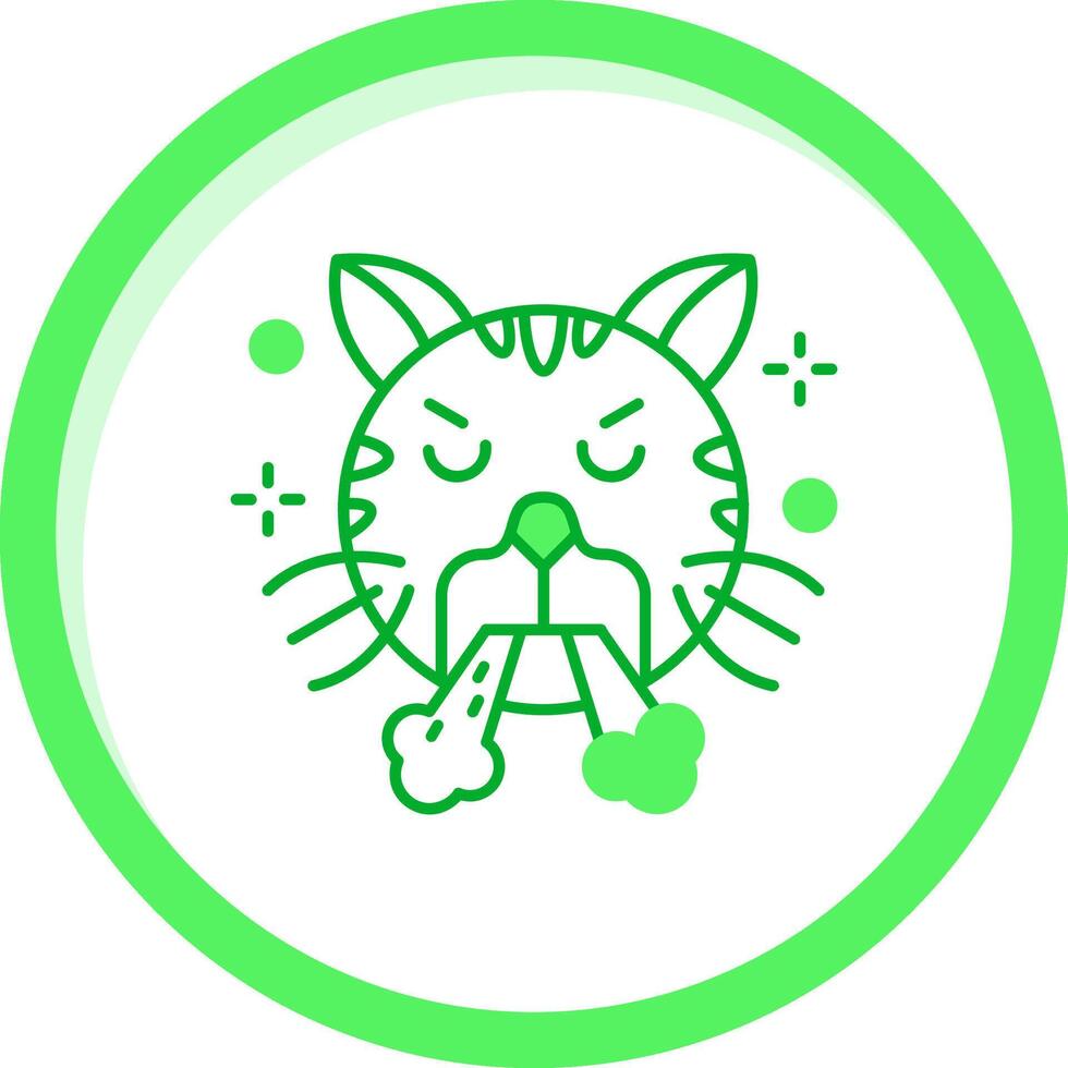 Angry Green mix Icon vector