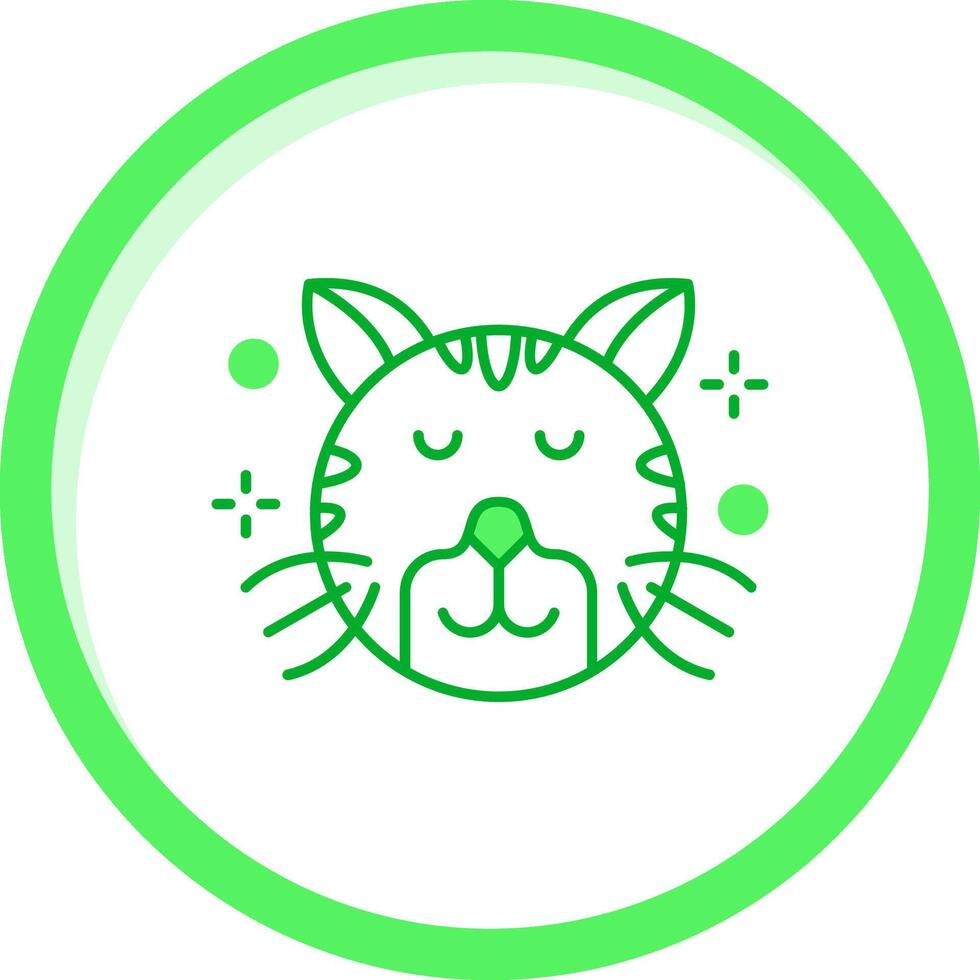 Relieved Green mix Icon vector