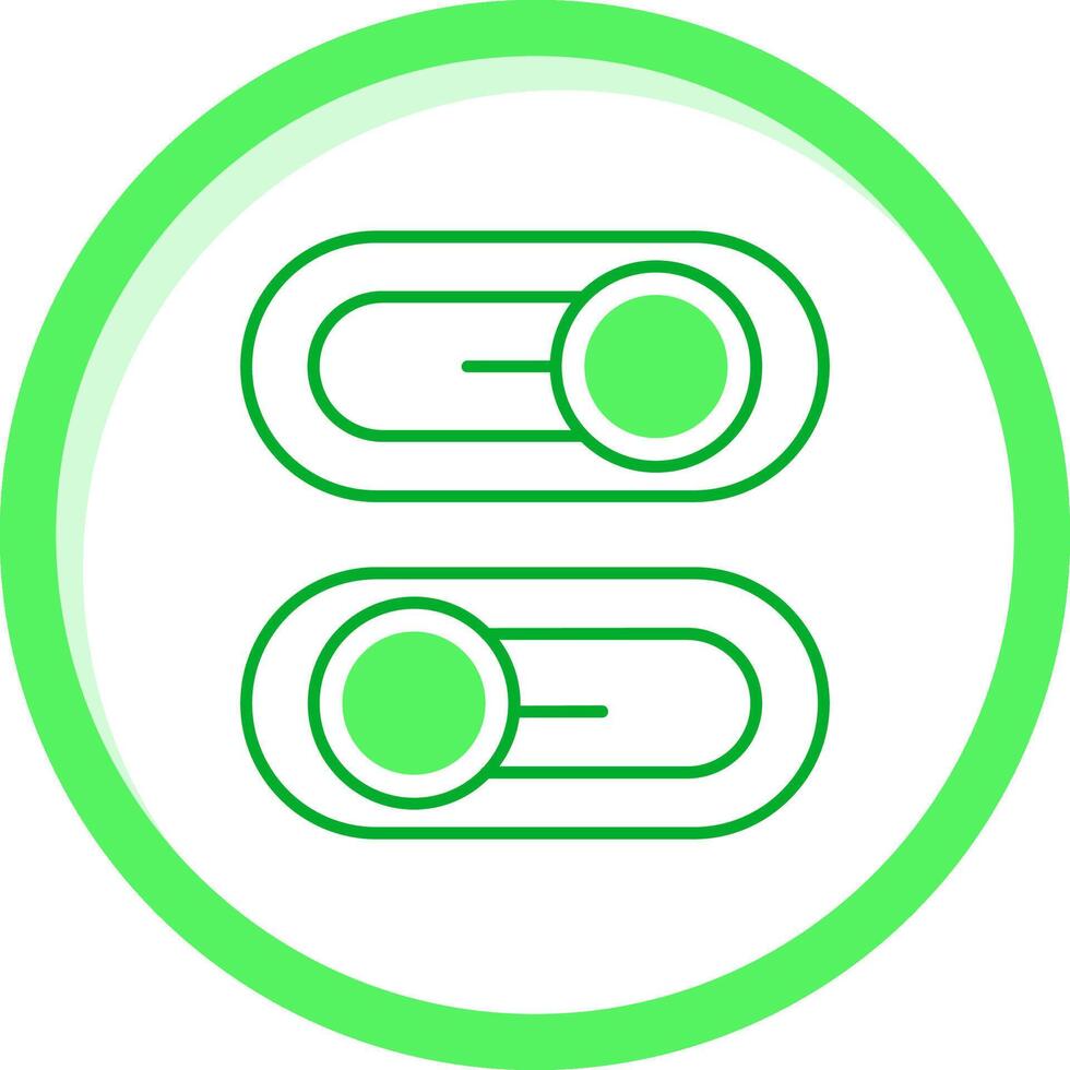 Switch Green mix Icon vector