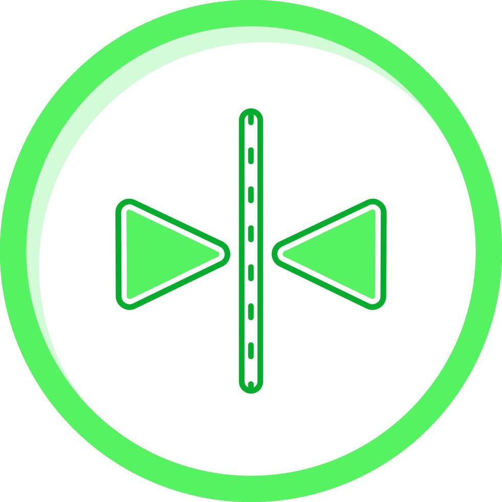 Flip Green mix Icon vector