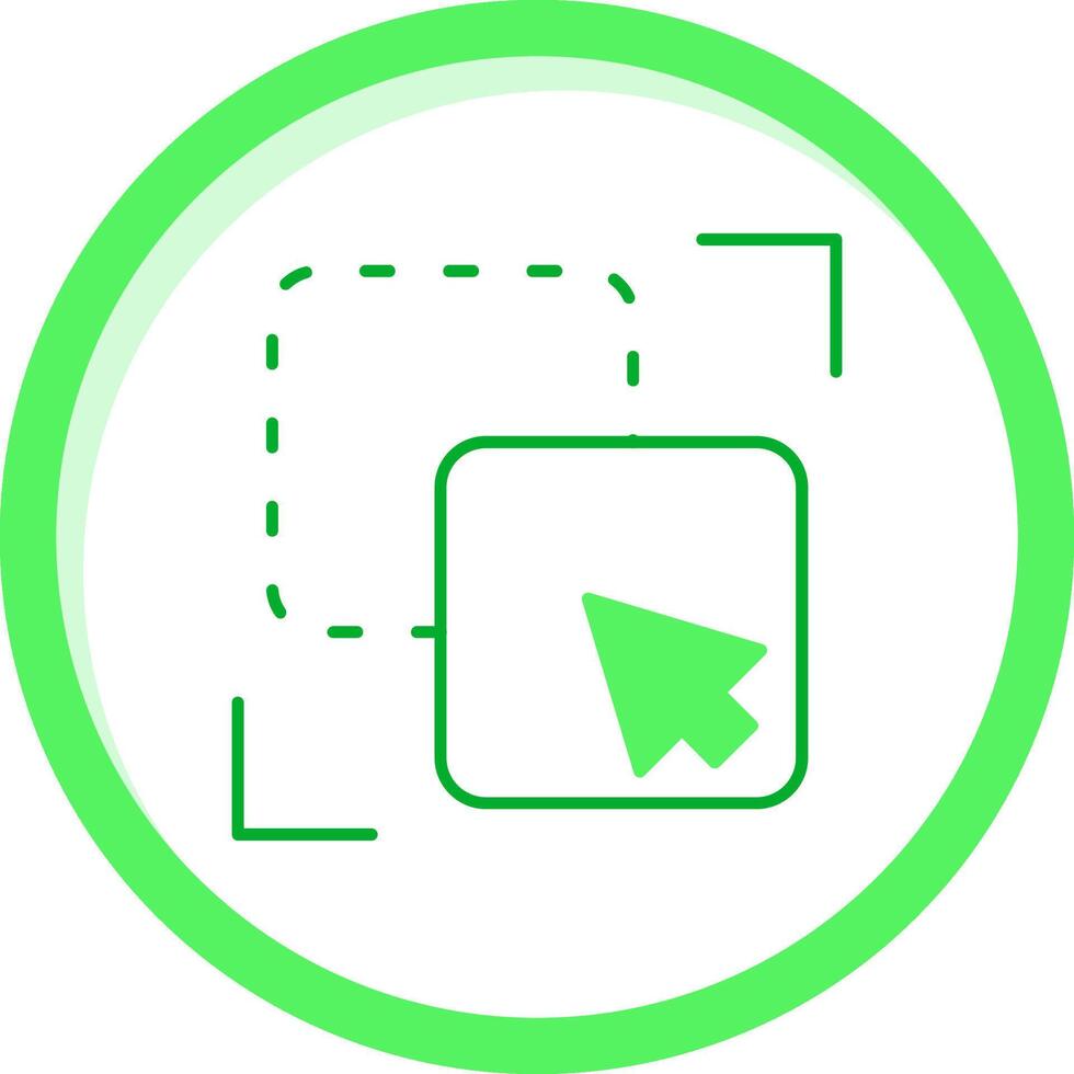 Exclude Green mix Icon vector