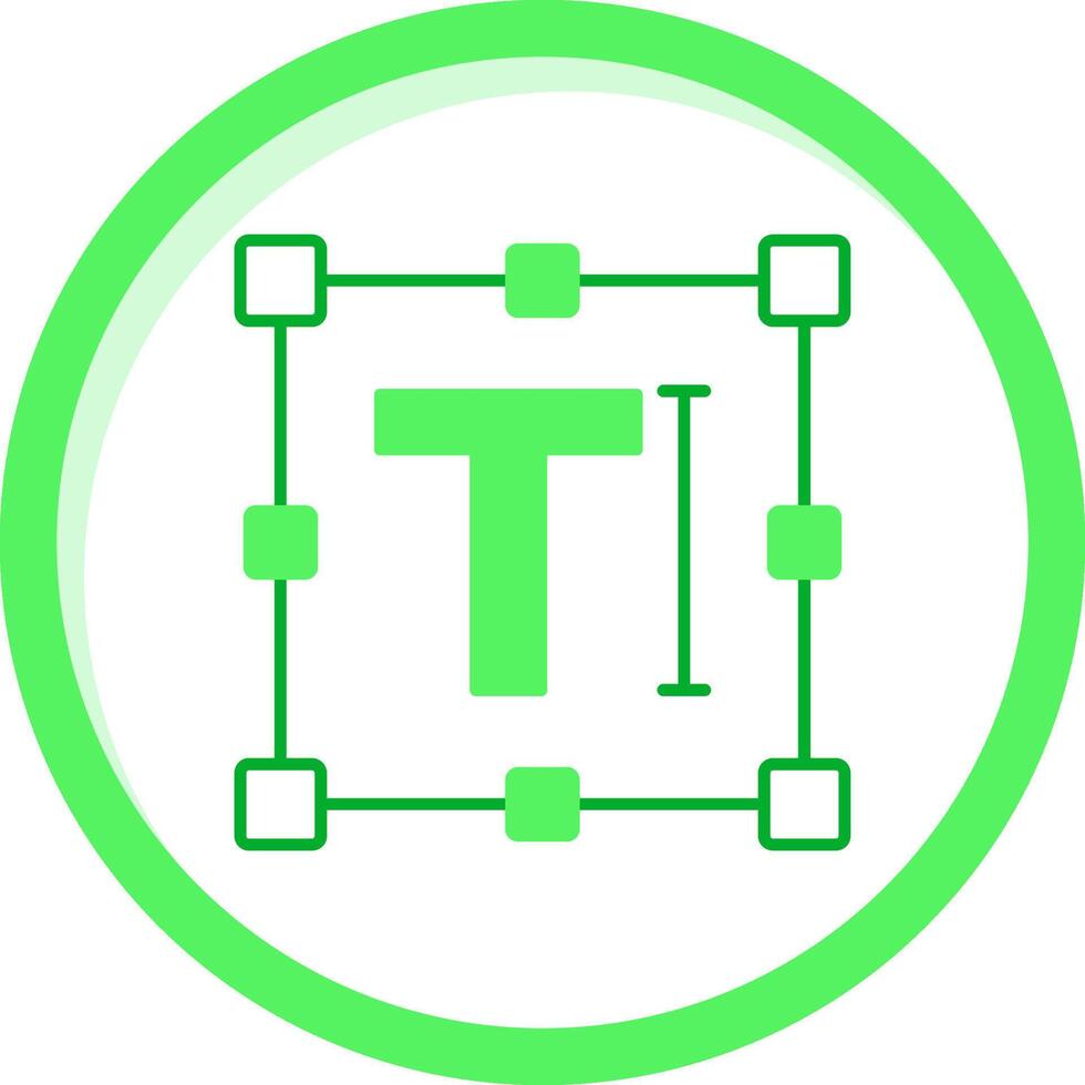 Text Green mix Icon vector