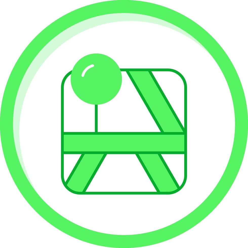 Pin Green mix Icon vector