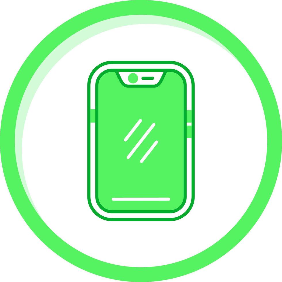 Smartphone Green mix Icon vector