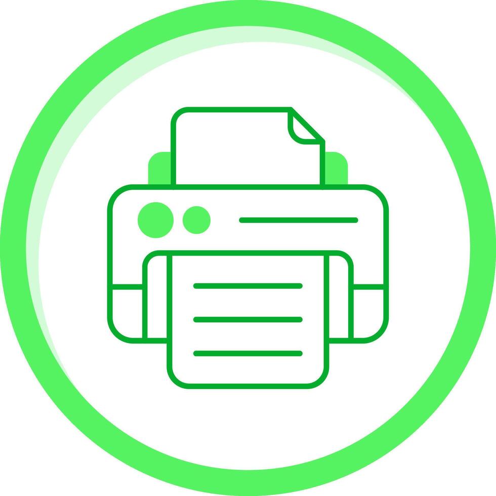 Print Green mix Icon vector