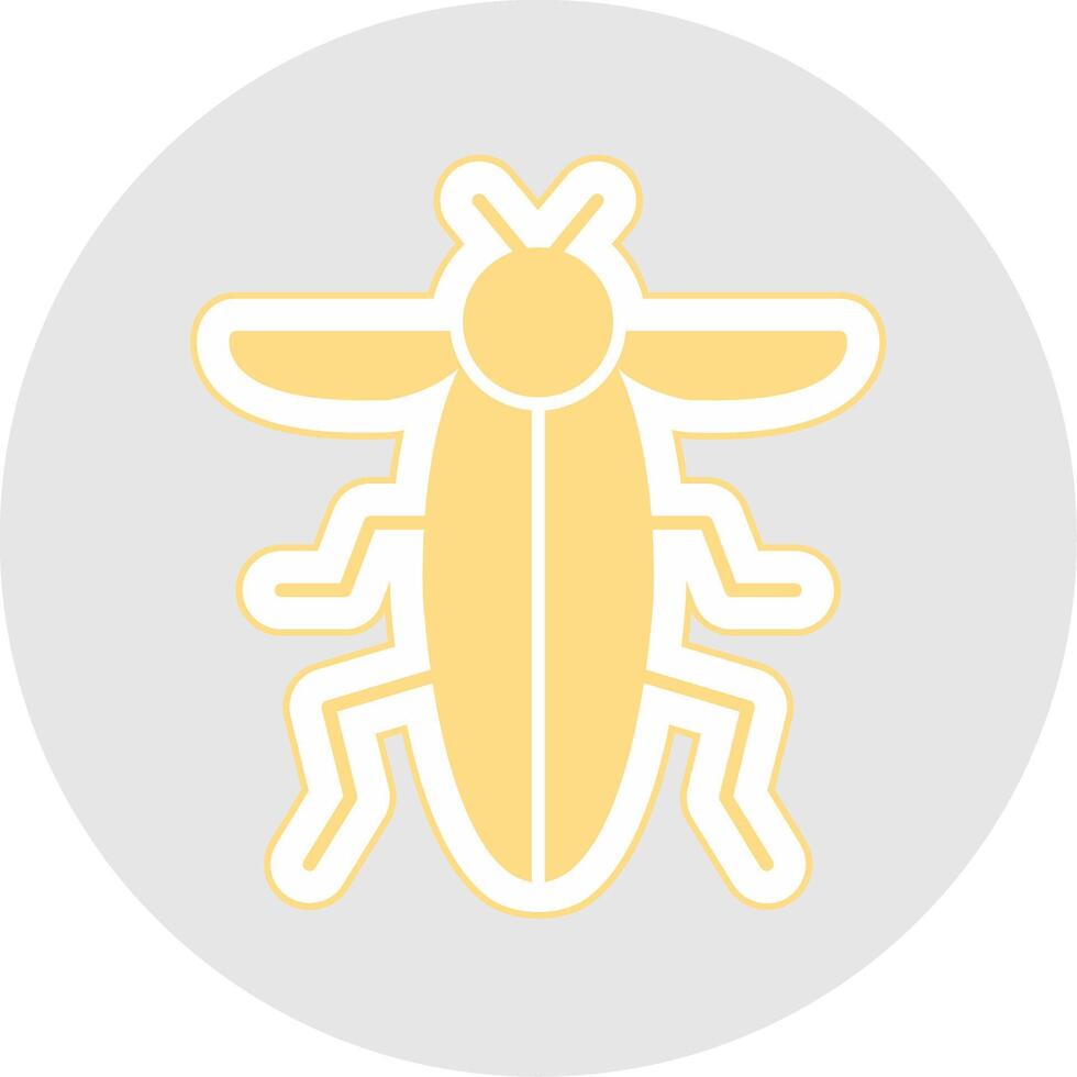 Insect Glyph Multicolor Sticker Icon vector