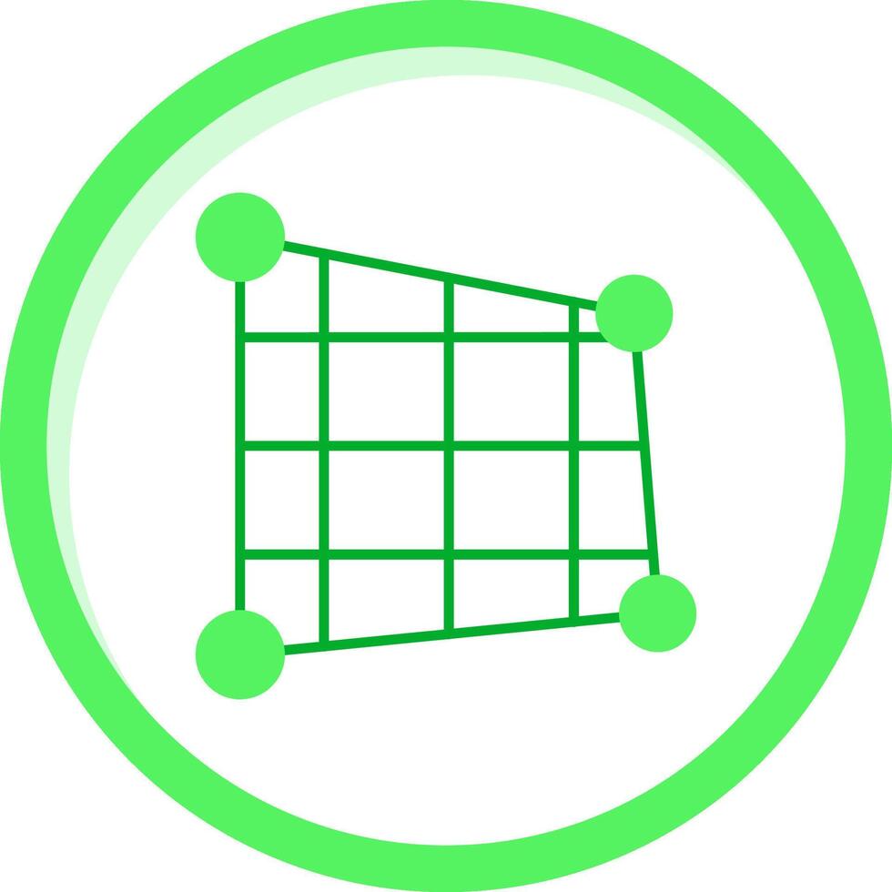 Distort Green mix Icon vector