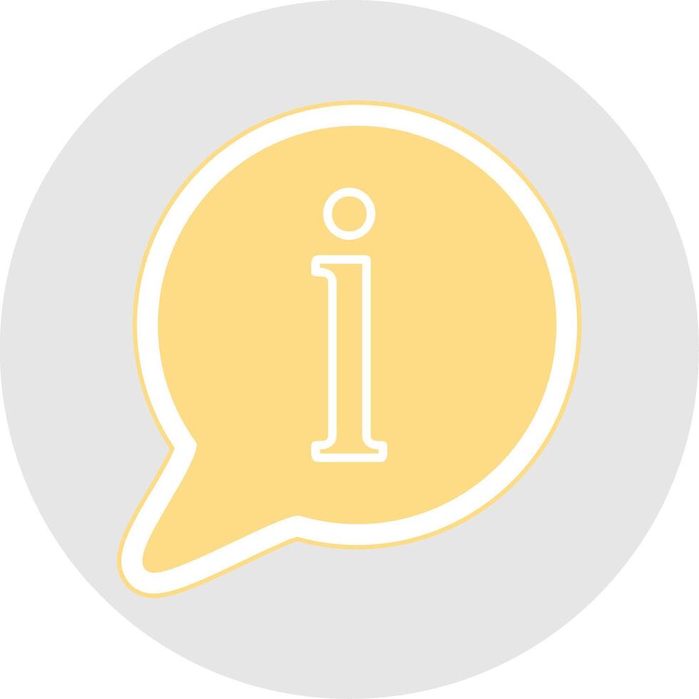 Information Glyph Multicolor Sticker Icon vector