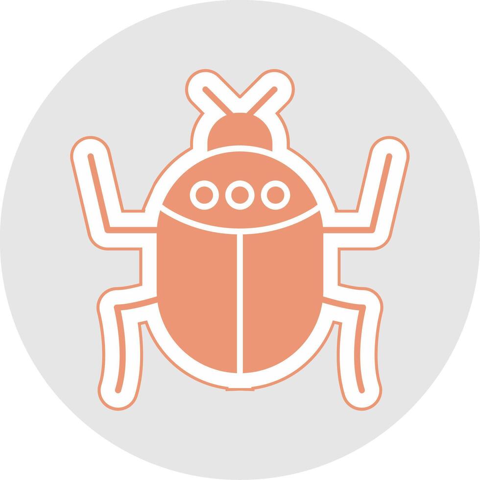 Insect Glyph Multicolor Sticker Icon vector