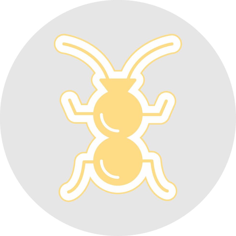 Formicidae Glyph Multicolor Sticker Icon vector