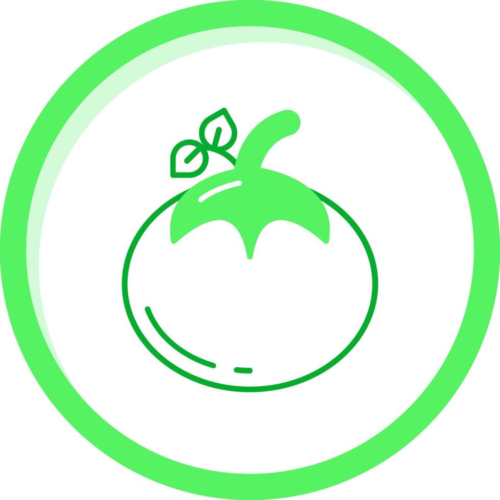Tomato Green mix Icon vector