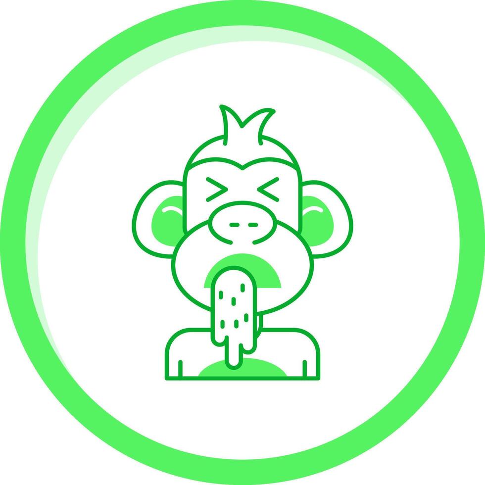 Vomit Green mix Icon vector
