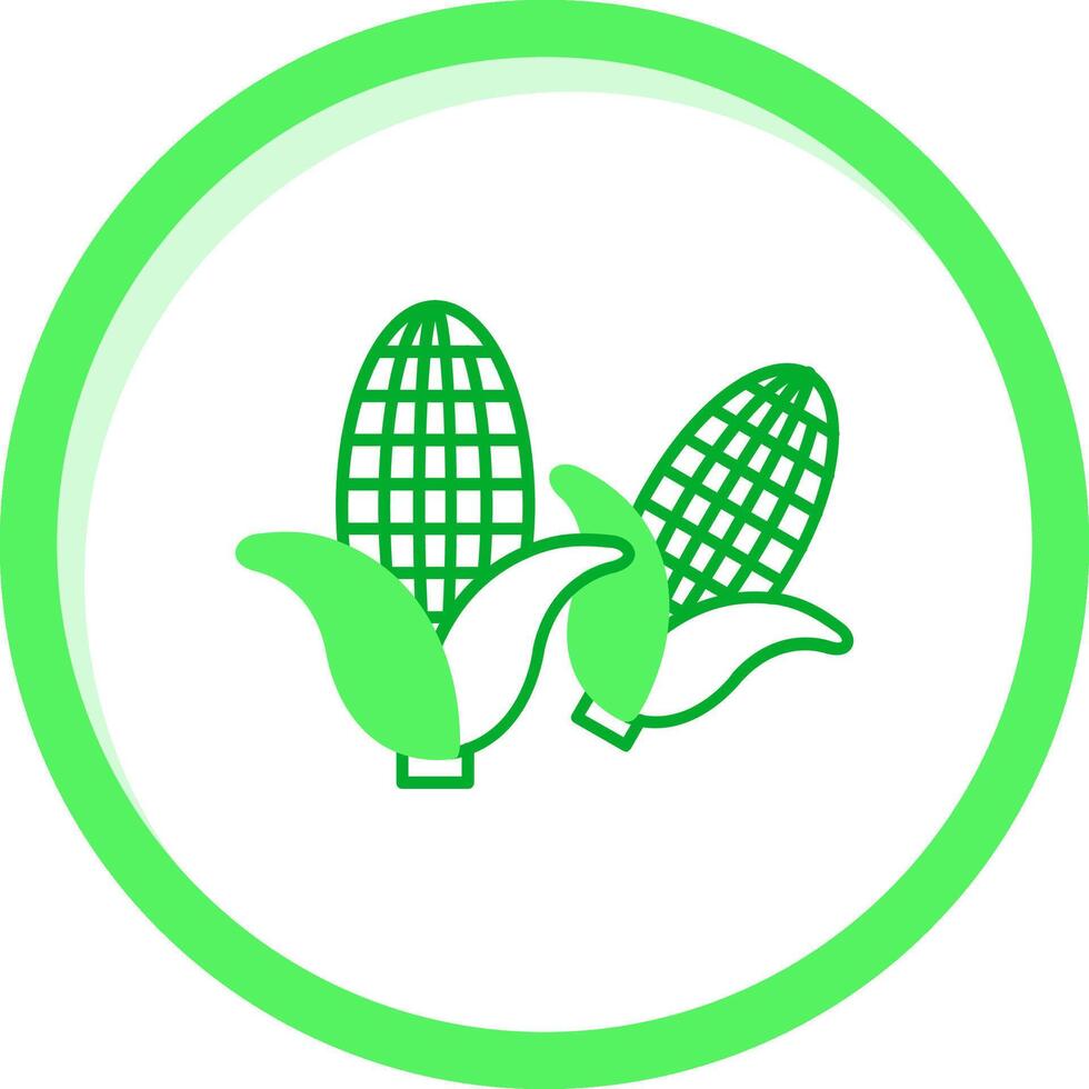 Corn Green mix Icon vector