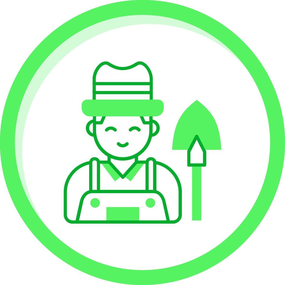 Farmer Green mix Icon vector