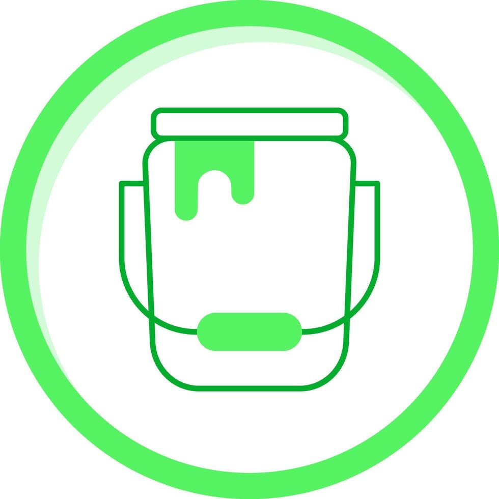 Bucket Green mix Icon vector