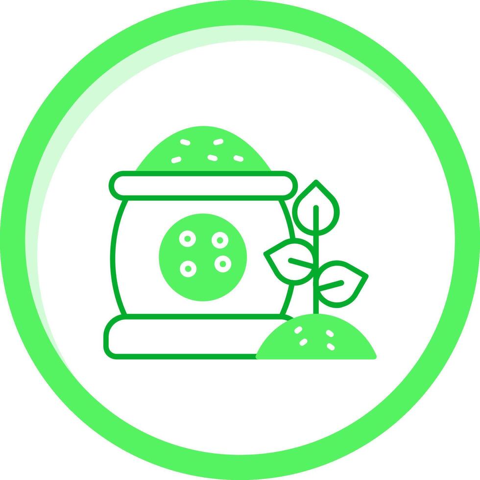 Fertilizer Green mix Icon vector