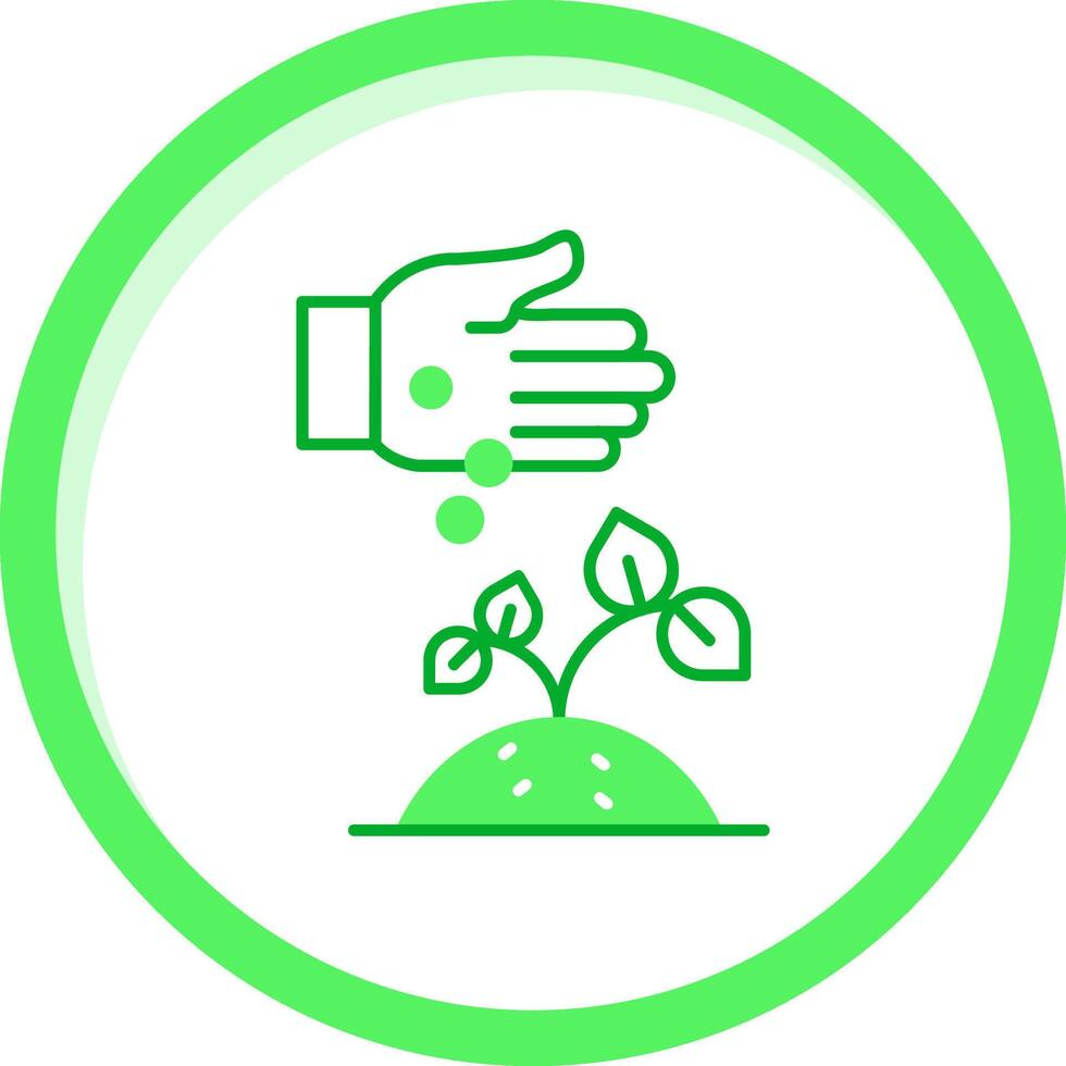 Seeding Green mix Icon vector