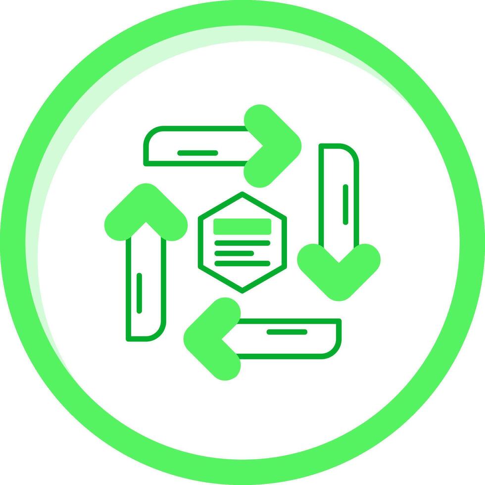 Infographic elements Green mix Icon vector