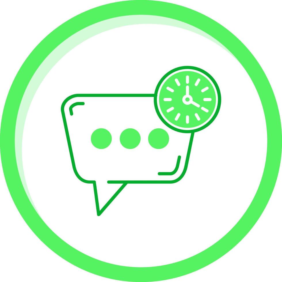 hora verde mezcla icono vector