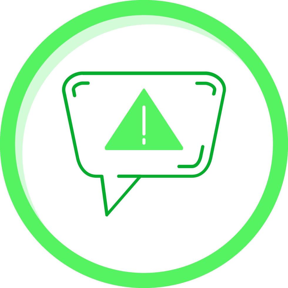 Alert Green mix Icon vector