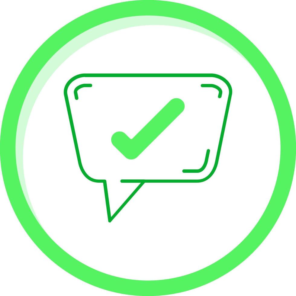Check sign Green mix Icon vector