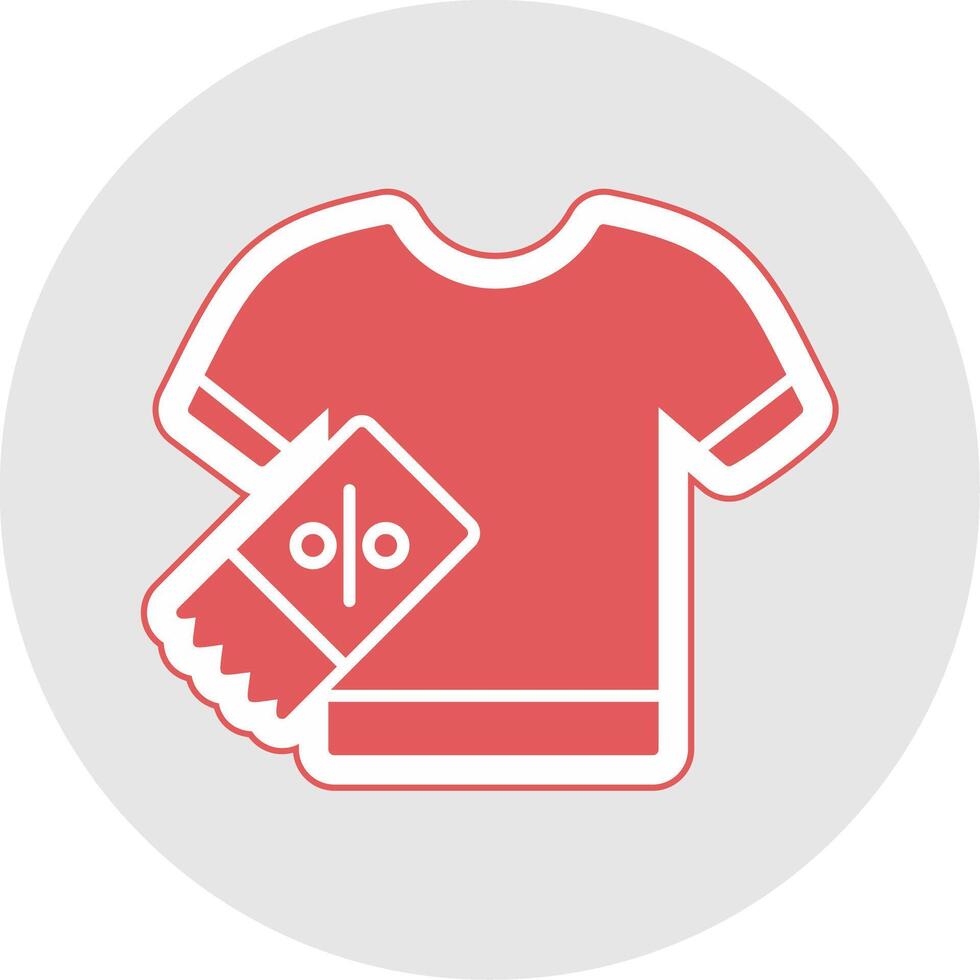Shirt Glyph Multicolor Sticker Icon vector