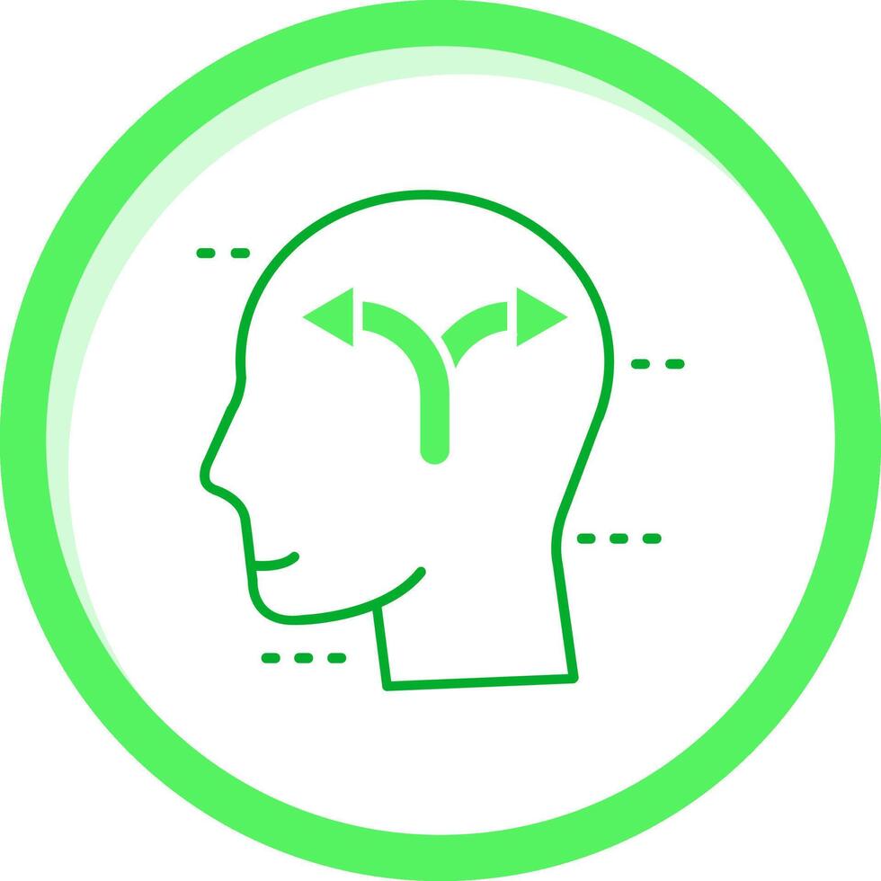 Direction Green mix Icon vector