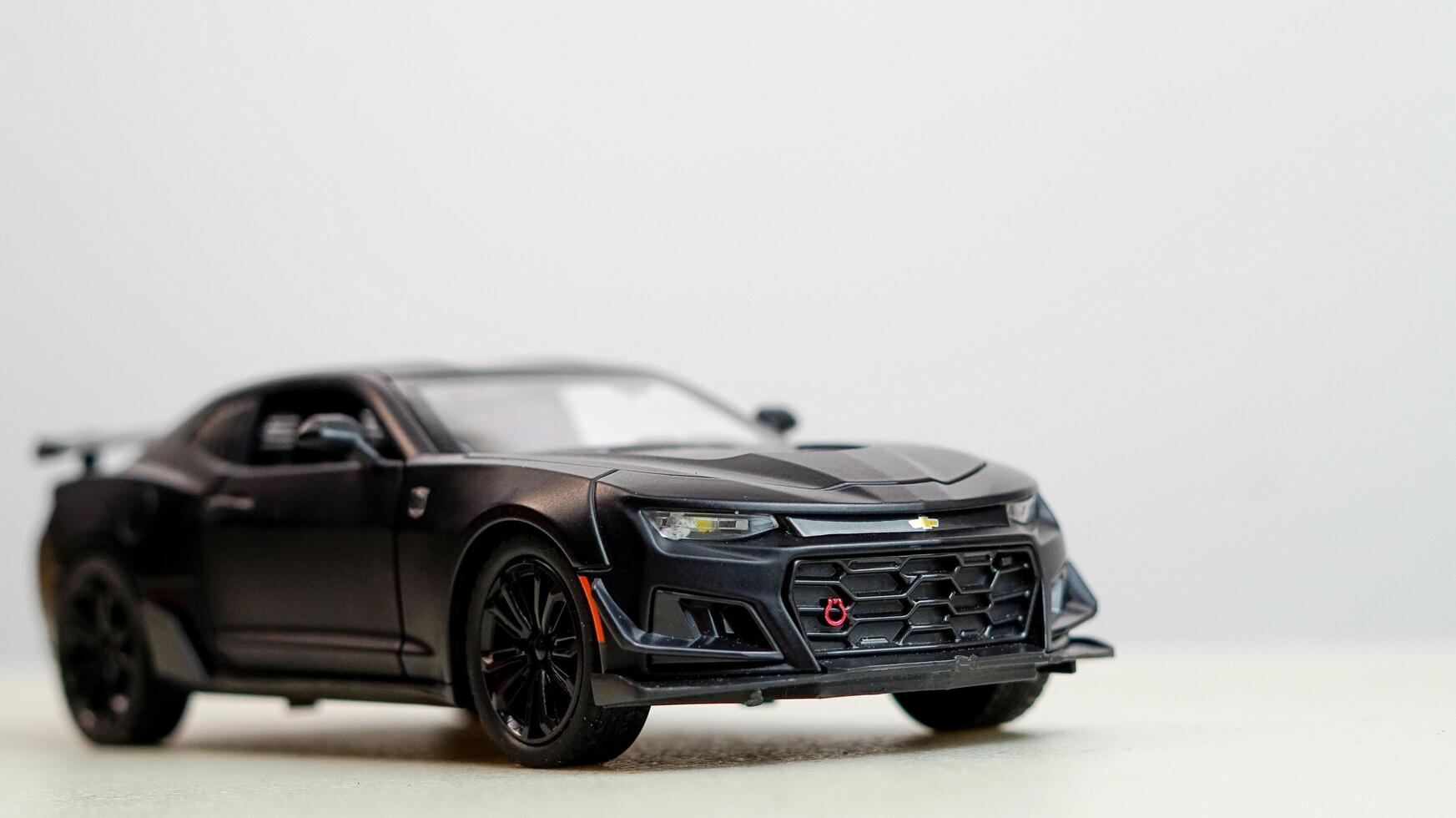 black car on white background photo