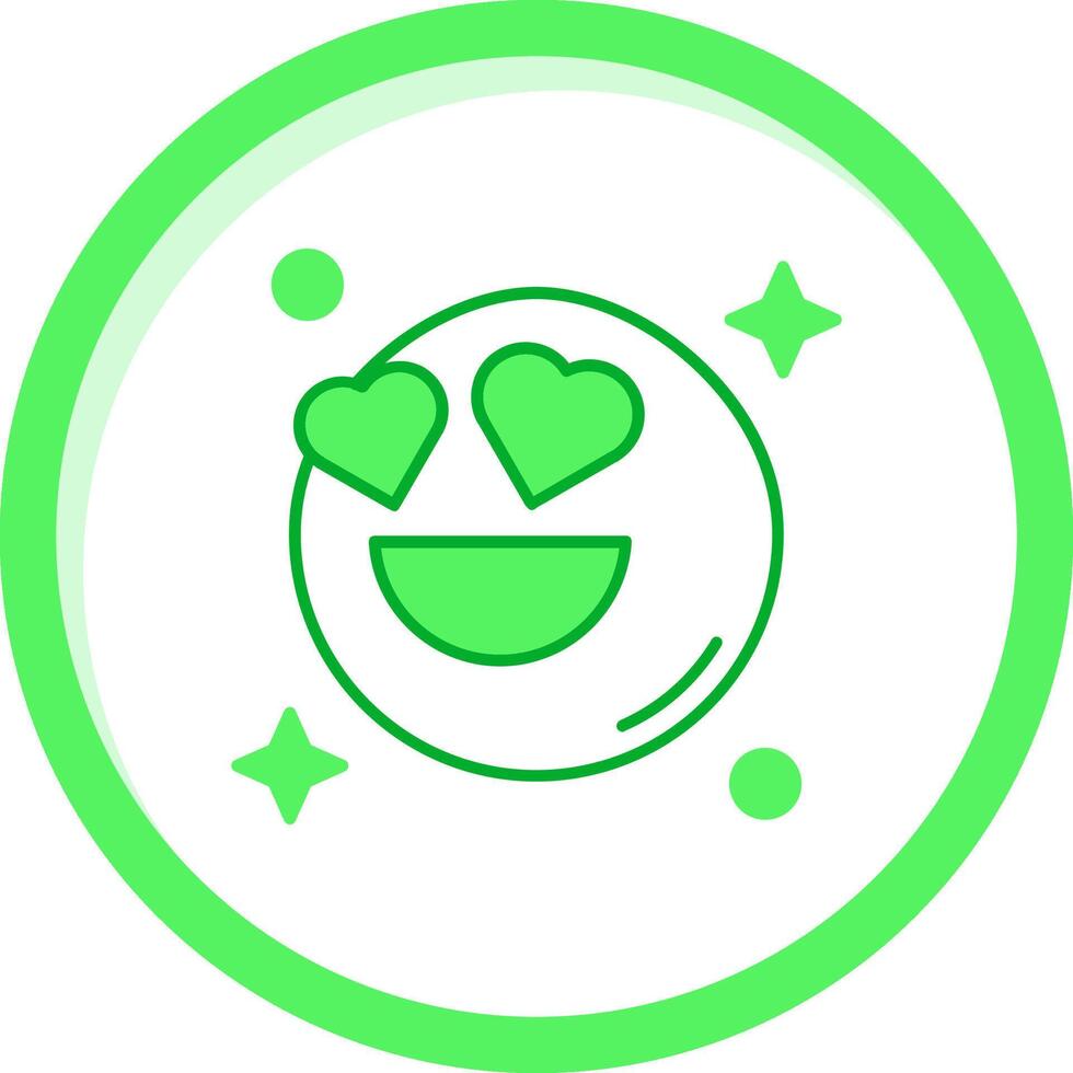 In love Green mix Icon vector