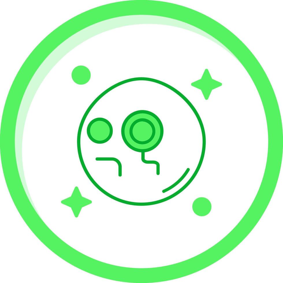 Monocle Green mix Icon vector