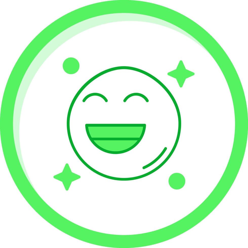 Smile Green mix Icon vector