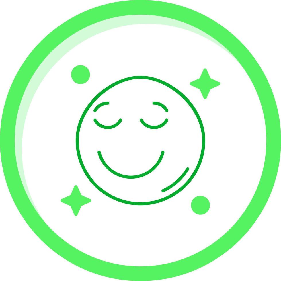Relieved Green mix Icon vector