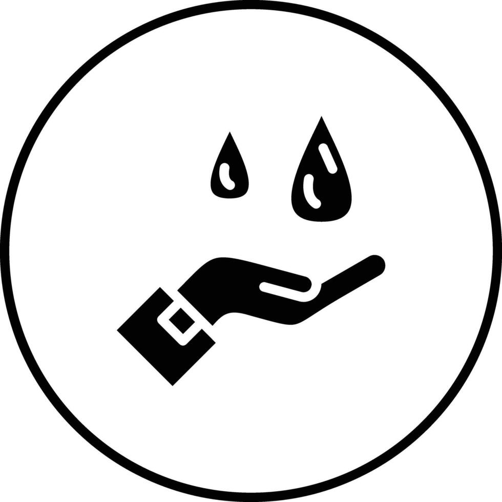 Hand Water Vector Icon