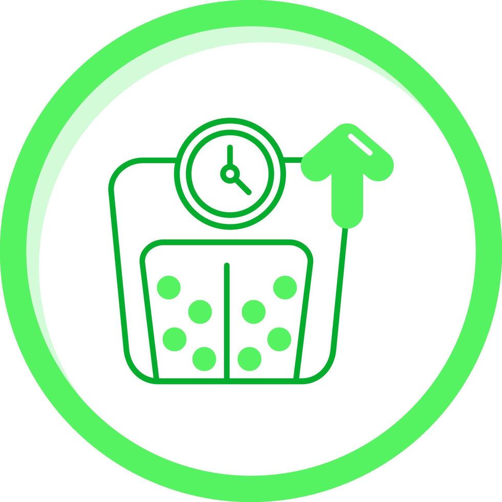 Weight Green mix Icon vector