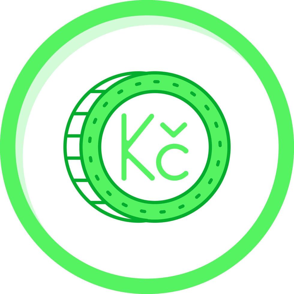 Koruna Green mix Icon vector