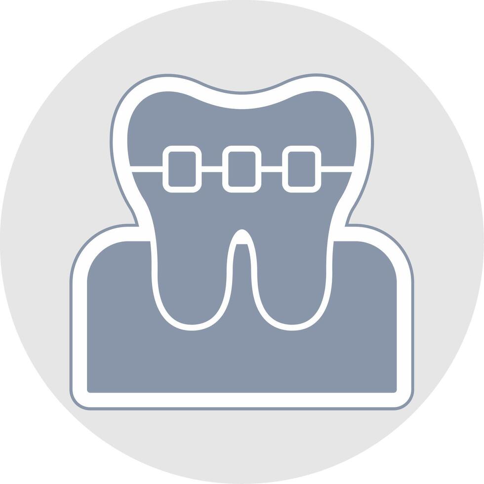 Braces Glyph Multicolor Sticker Icon vector