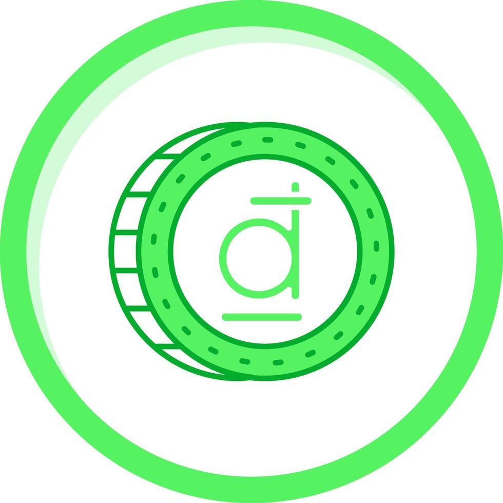 Dong Green mix Icon vector