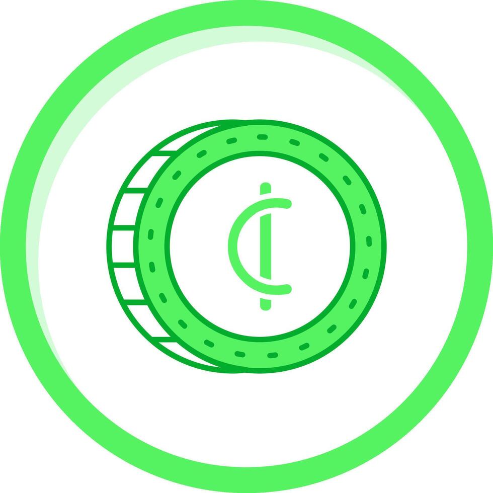 Cedis Green mix Icon vector