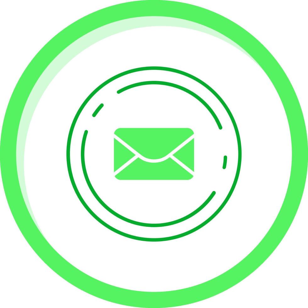 Email Green mix Icon vector