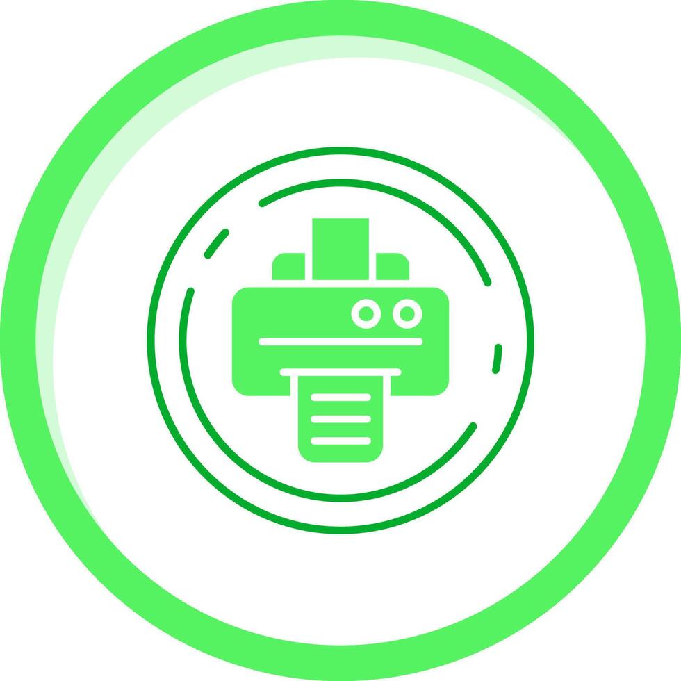 print Green mix Icon vector