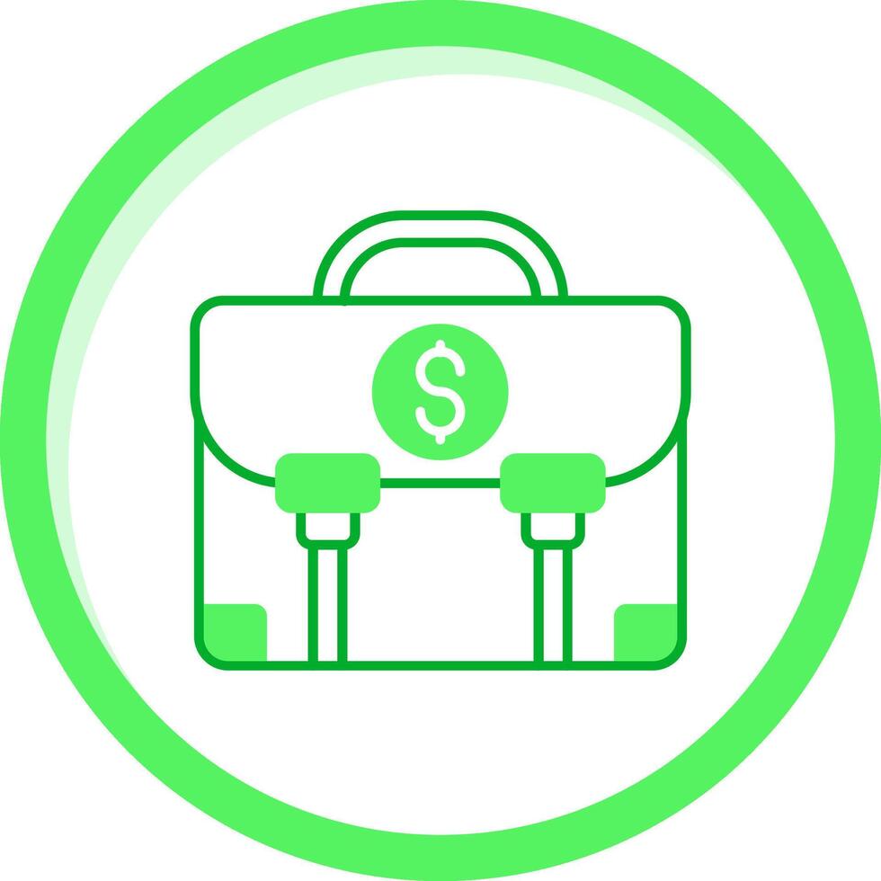 Money bag Green mix Icon vector