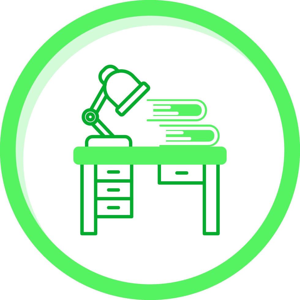 espacio de trabajo verde mezcla icono vector