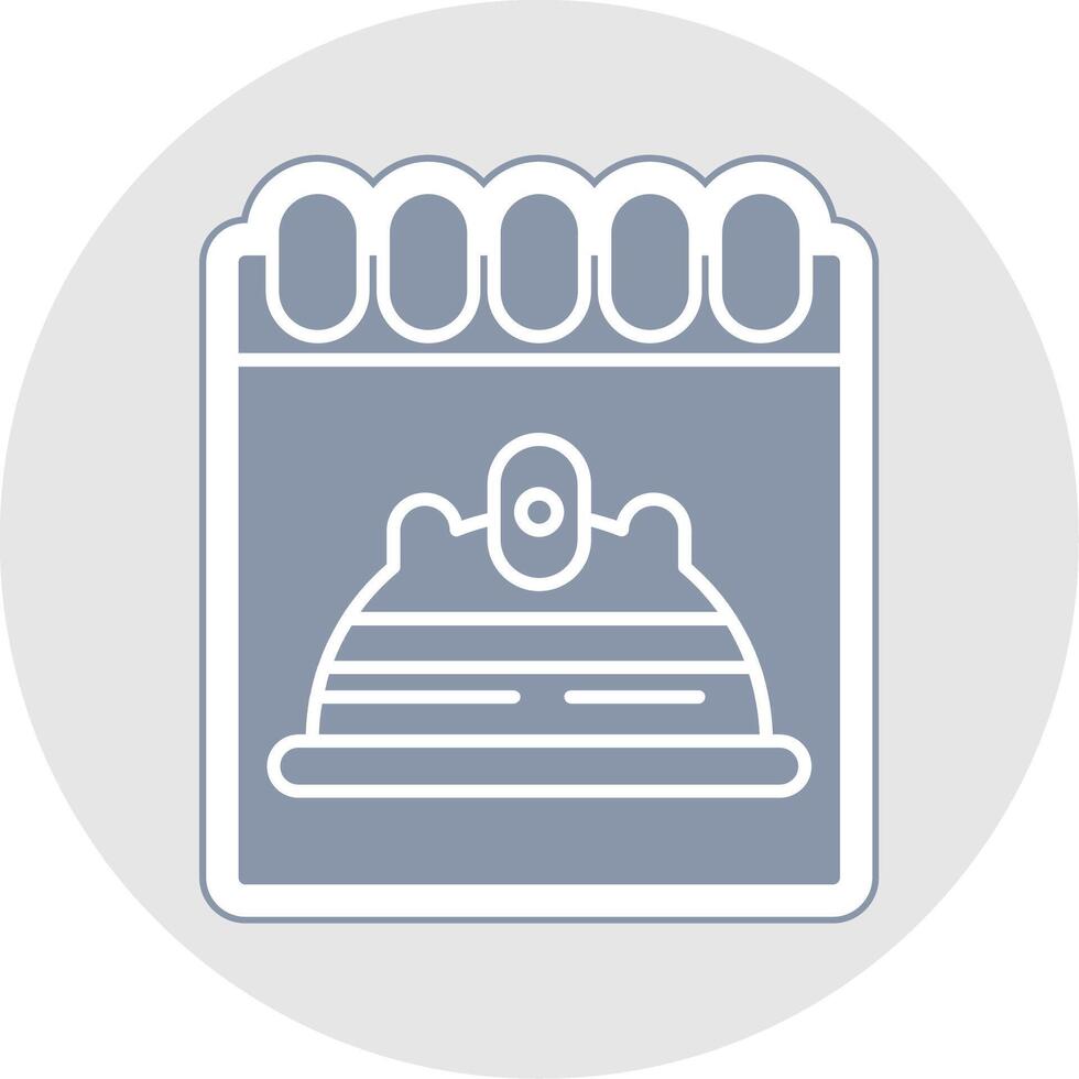 Labour Day Glyph Multicolor Sticker Icon vector