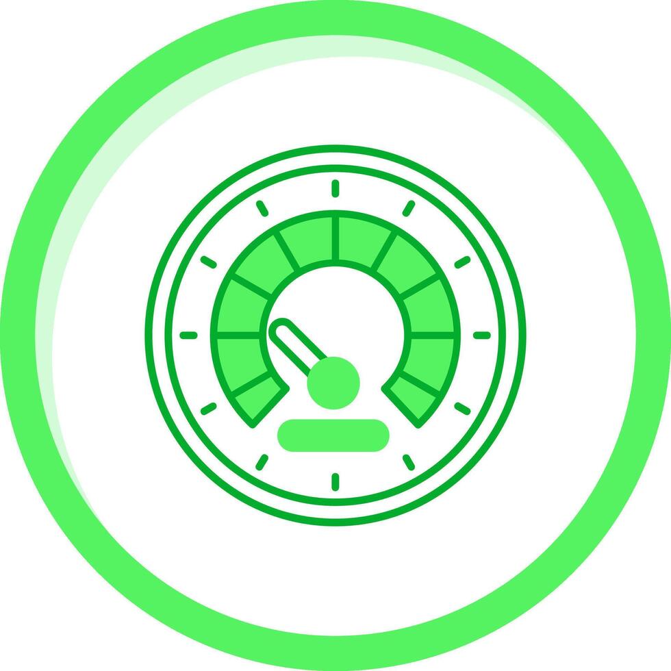 Speedometer Green mix Icon vector