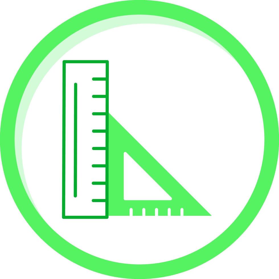Ruler Green mix Icon vector