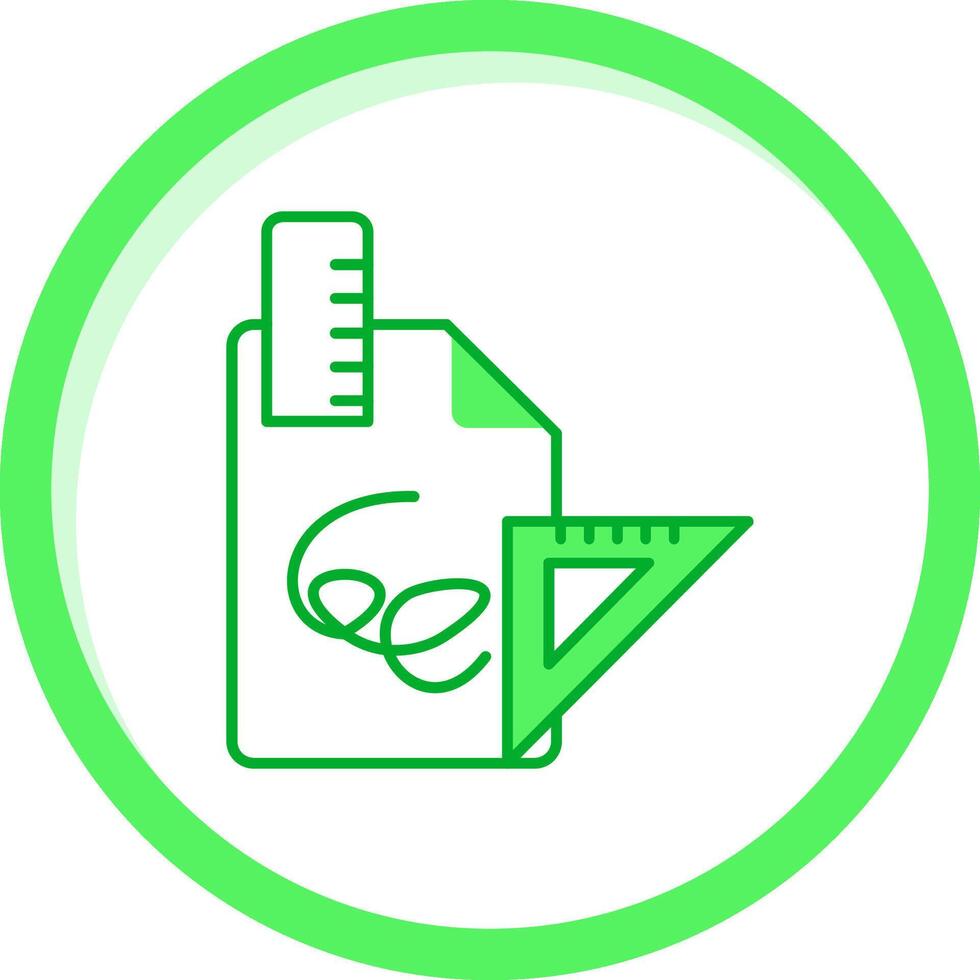 Drafts Green mix Icon vector