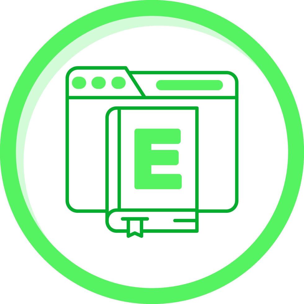 Ebook Green mix Icon vector